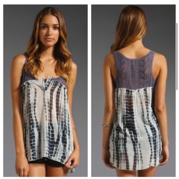 Free People Tie Dye Susquehanna Tank - Picture 1 of 13